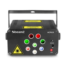 Load image into Gallery viewer, BEAMZ – ACRUX QUATRO R/G PARTY LASER SYSTEM WITH RGBW LEDS