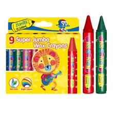 Load image into Gallery viewer, Wax Crayons Super Jumbo 9 Bantex