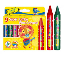Load image into Gallery viewer, Wax Crayons Super Jumbo 9 Bantex