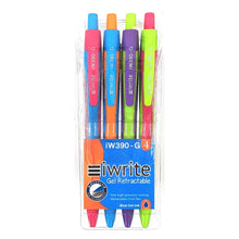Load image into Gallery viewer, Pen iWrite Retractable Gel Blue (4)