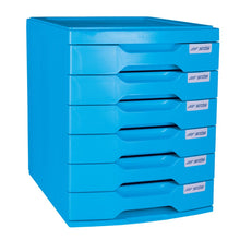 Load image into Gallery viewer, Filing System 6 Drawer Blue SDS