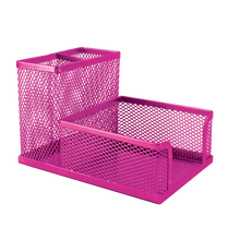 Load image into Gallery viewer, Cube & Pen Holder Mesh Pink SDS