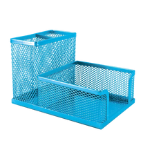 Load image into Gallery viewer, Cube & Pen Holder Mesh Sky Blue SDS