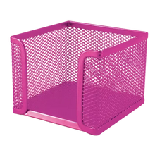 Load image into Gallery viewer, Desk Cube Holder Mesh Pink SDS