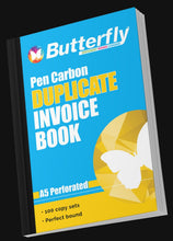 Load image into Gallery viewer, Butterfly A6 Duplicate Book Invoice