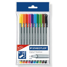 Load image into Gallery viewer, Staedtler Fineliner Triplus (10)
