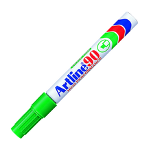 Load image into Gallery viewer, Artline 90 Green Permanent Marker Chisel Point
