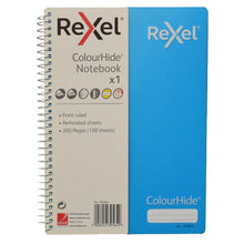 Load image into Gallery viewer, A5 Notebook Rexel Spiral 200pg Assorted
