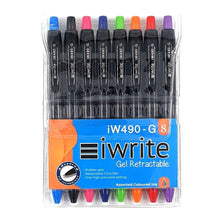 Load image into Gallery viewer, Pen iWrite Retractable Gel Wallet (8) Assorted
