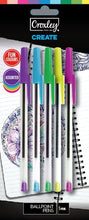 Load image into Gallery viewer, Croxley Create Ballpoint Pens - Fun Assorted (10 Pack)
