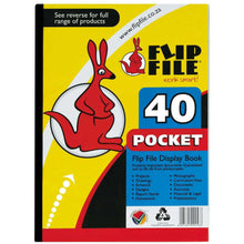 Load image into Gallery viewer, A4 Display File 40 Pocket Kangaroo Flip File
