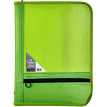 Load image into Gallery viewer, Conference Folder WITH ZIP Green (Meeco)
