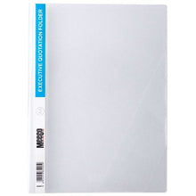Load image into Gallery viewer, A4 Quotation Folder (Premium) Meeco Clear
