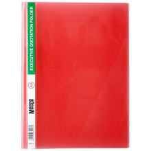 Load image into Gallery viewer, A4 Quotation Folder (Premium) Meeco RED

