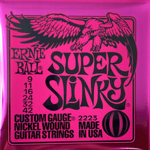 Load image into Gallery viewer, Ernie Ball 2223 Super Slinky Electric Guitar Strings 9-42
