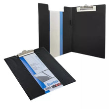 Load image into Gallery viewer, Clipboard A4 Folding Bantex Black PVC
