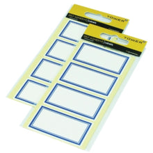 Load image into Gallery viewer, Tower Blue Border Book Labels 24 Per Pack
