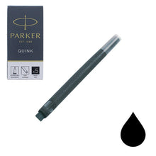 Load image into Gallery viewer, Parker Refill Fountain Pen Black 5 Pack

