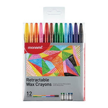 Load image into Gallery viewer, Wax Crayons Retractable Monami
