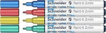 Load image into Gallery viewer, SCHNEIDER PAINT-IT 2MM METALIC MARKERS ( 4 PACK)
